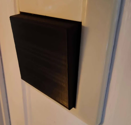 The switch placed on a wall