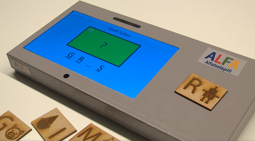 An image of a low profile box with a display and seperate letters